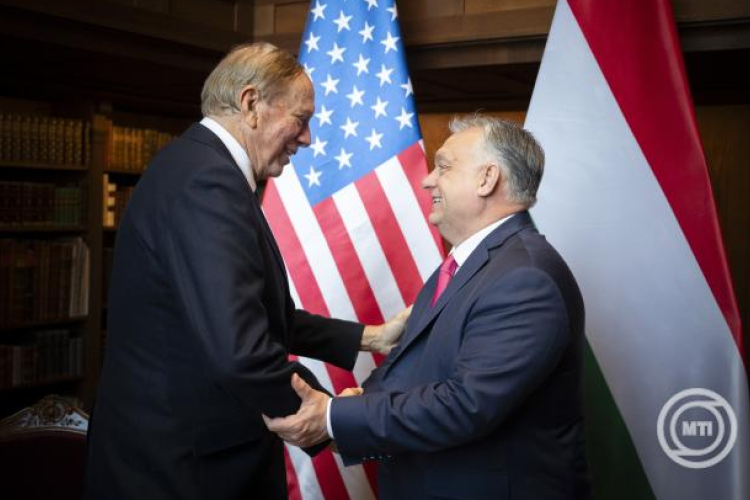 Orbán Viktor kedden hivatalában fogadta George Patakit